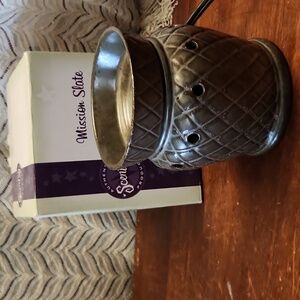 SCENTSY Mission Slate Mid Size Wax Warmer NIB